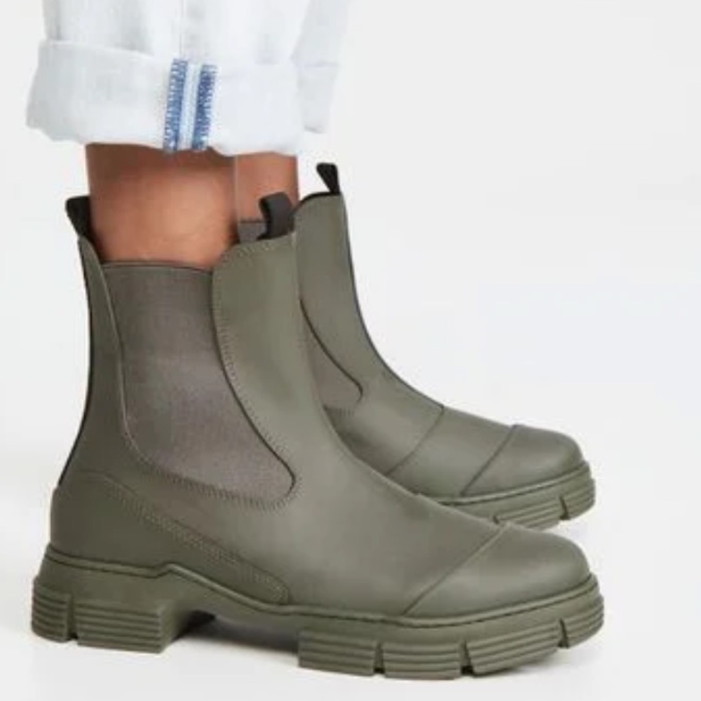 Ganni recycled rubber boots